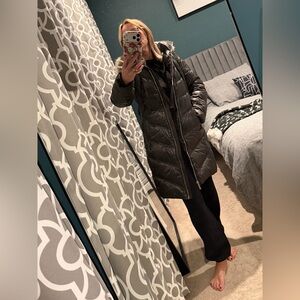 Michael Kors metallic bronze/grey Puffer Jacket